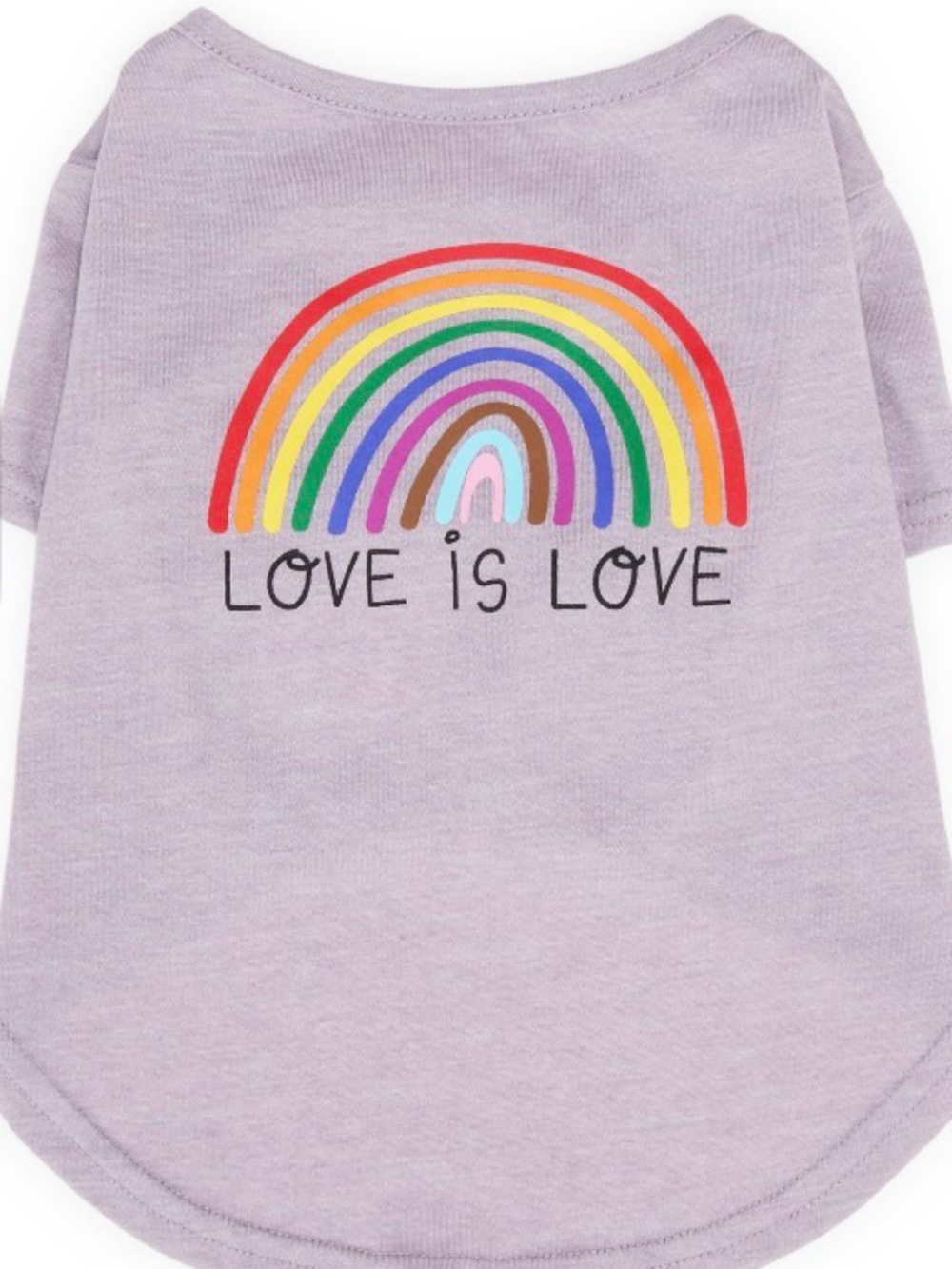 Grey Youly XS  'Love Is Love' Rainbow Tee